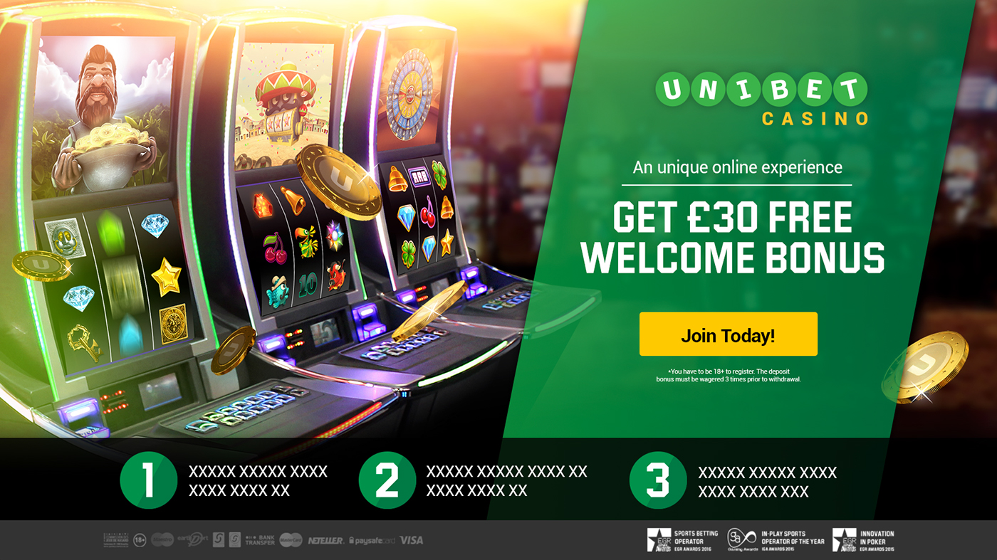 UNIBET | slot landing pages on Behance