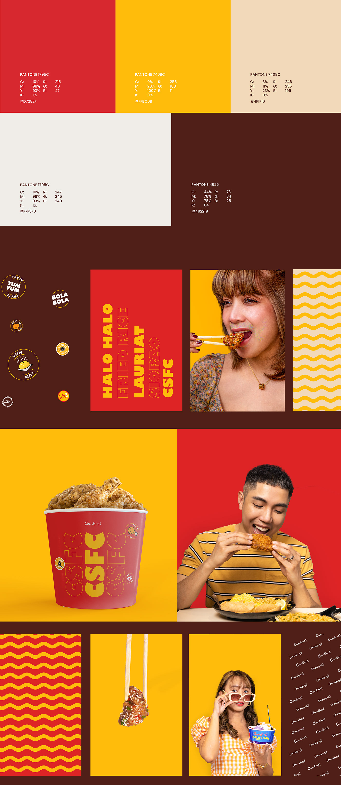 filipino chinese Chinese style philippines chowking branding  Branding design Branding Identity branding Logo creative
