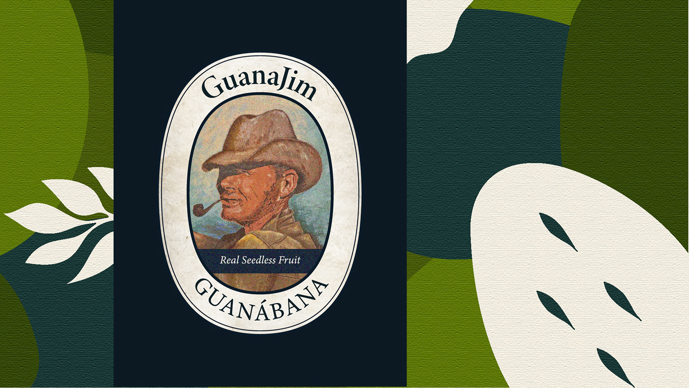 Branding design design fruit logo guanábana   Logo Design soursop Soursop Logo