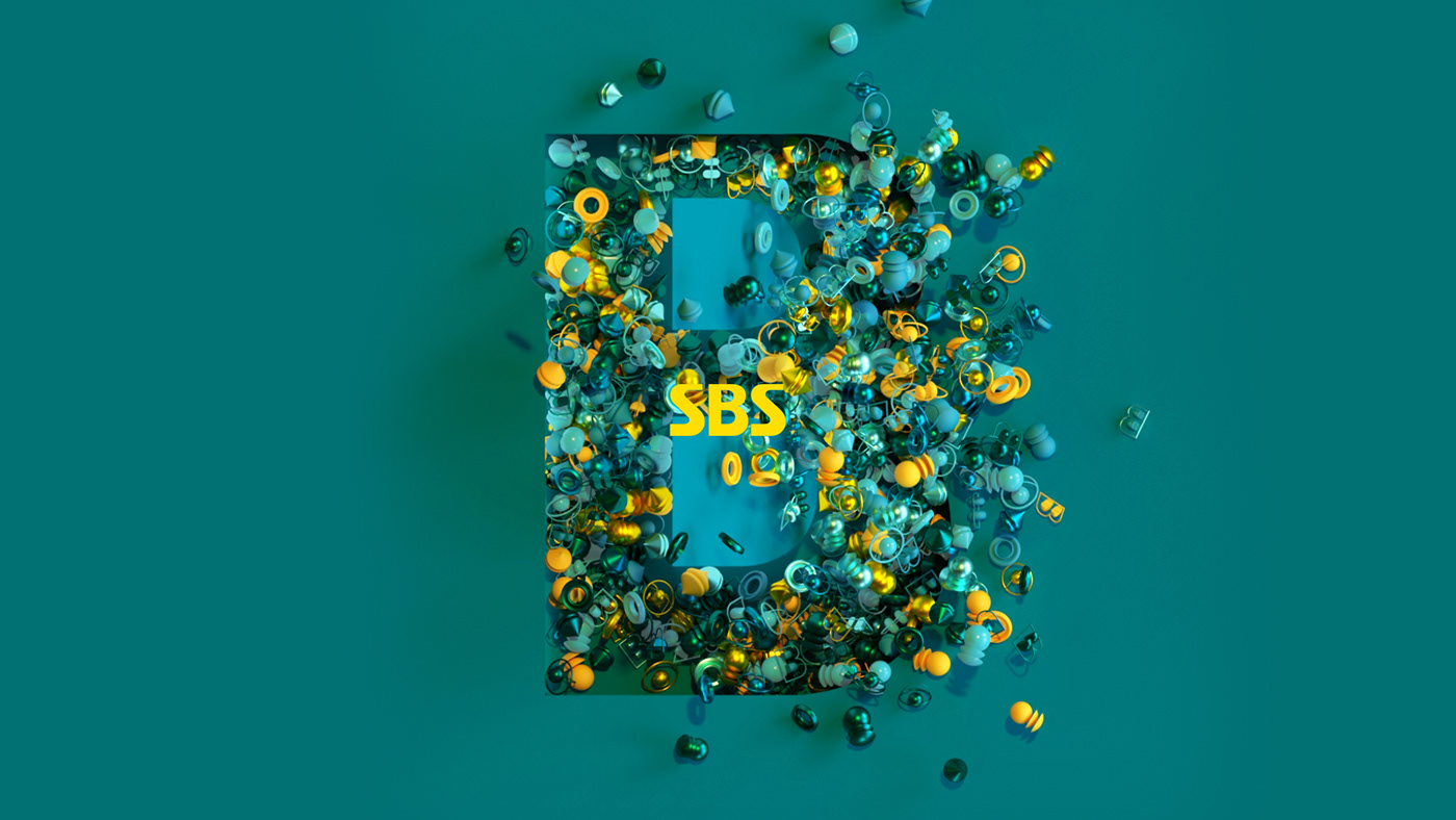 3D Channel helixd identity logo SBS tv
