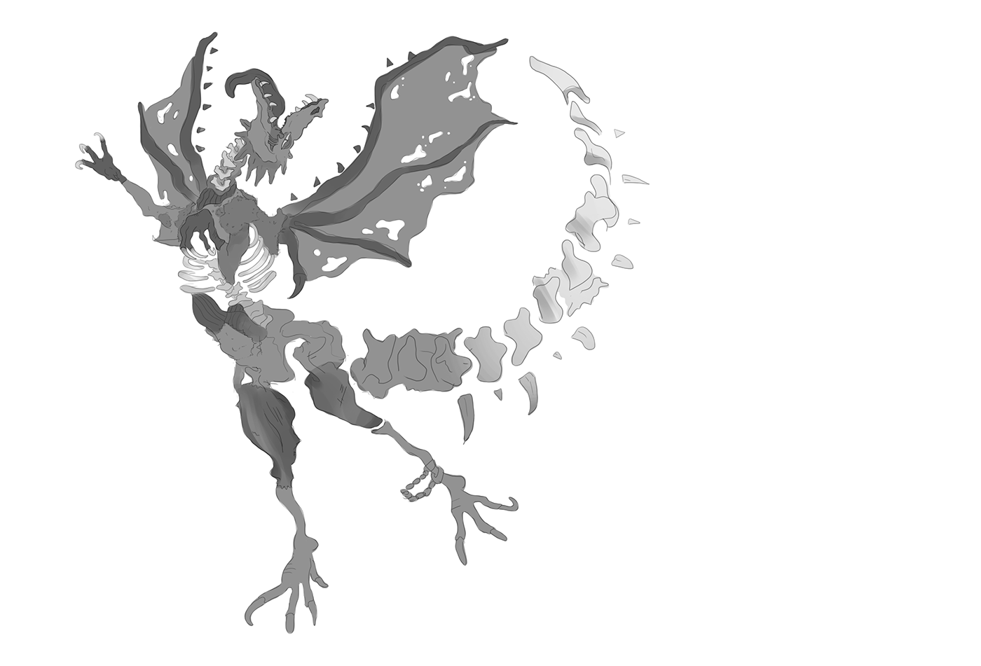 Drawing  Digital Art  ILLUSTRATION  artwork Character design  digital illustration concept art fantasy dragon