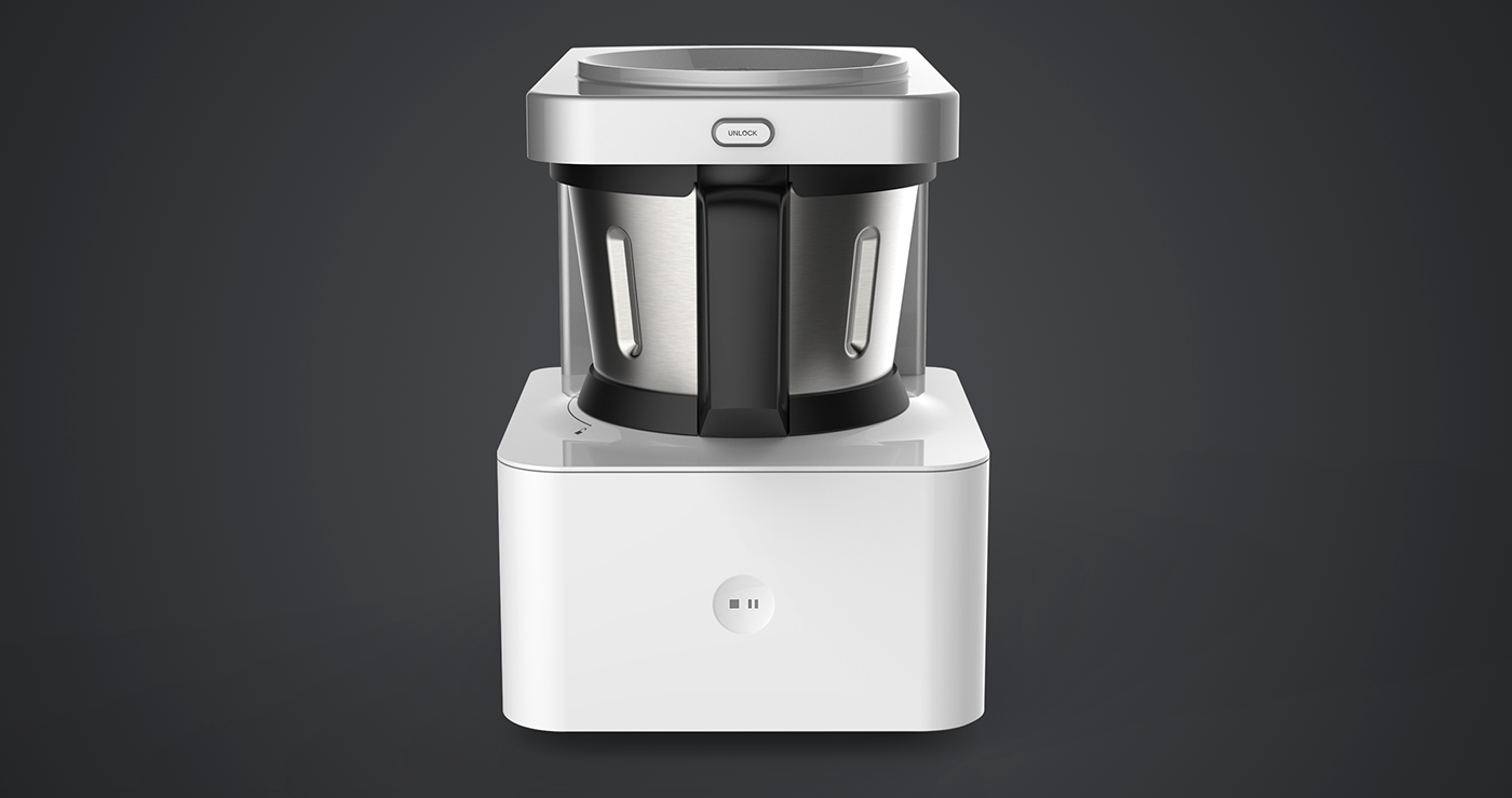 smart cooking Stand Mixer Cooking Machine food processor interfase design Internet of Things kitchen appliances kitchen line product design  smart product