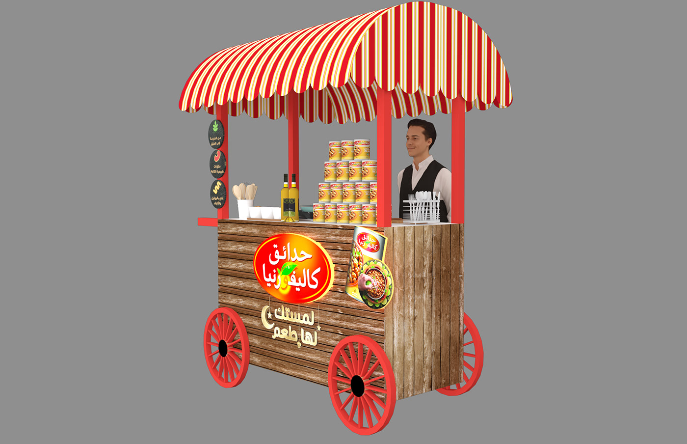 Food  car Roadshow Event booth Exhibition  Stand expo display design Ramadan Display