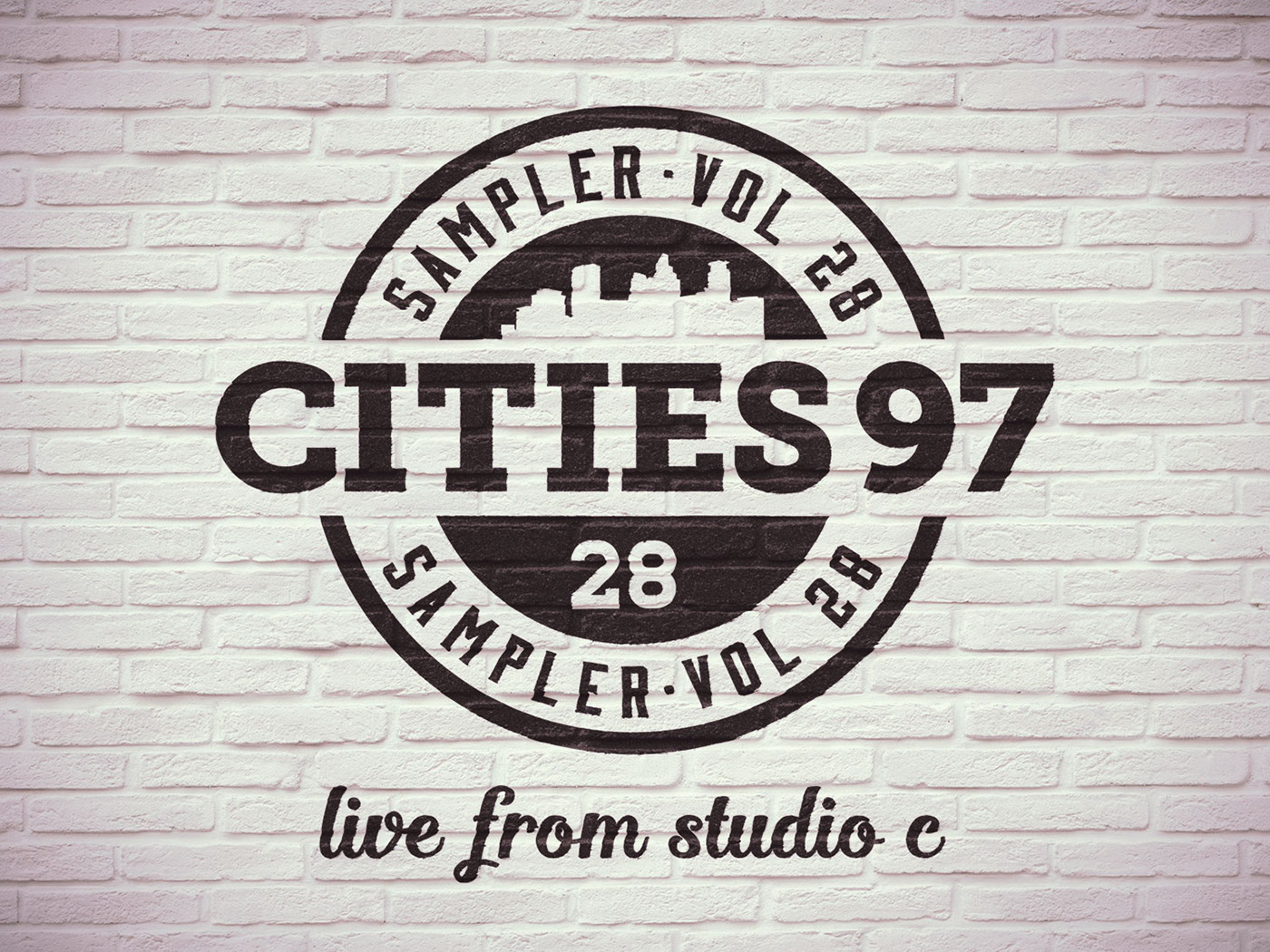 Album brick minimalist minnesota cities 97 Brewhouse badge typography  
