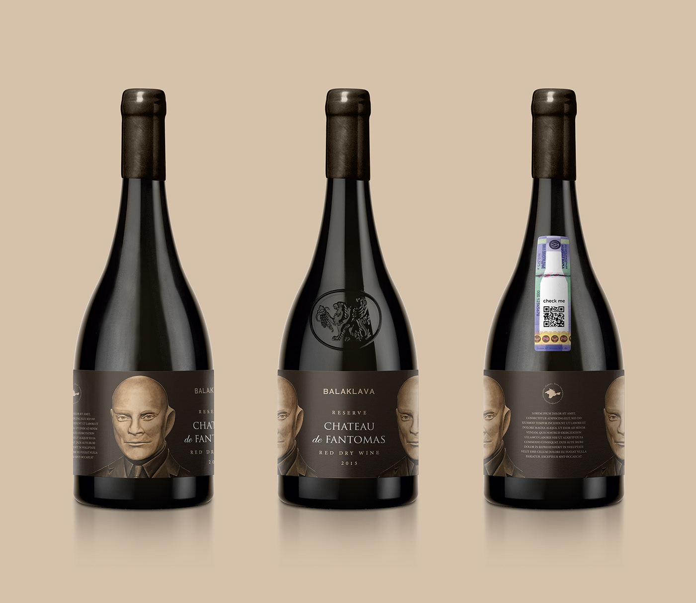 art balaklava fantomas Packaging wine
