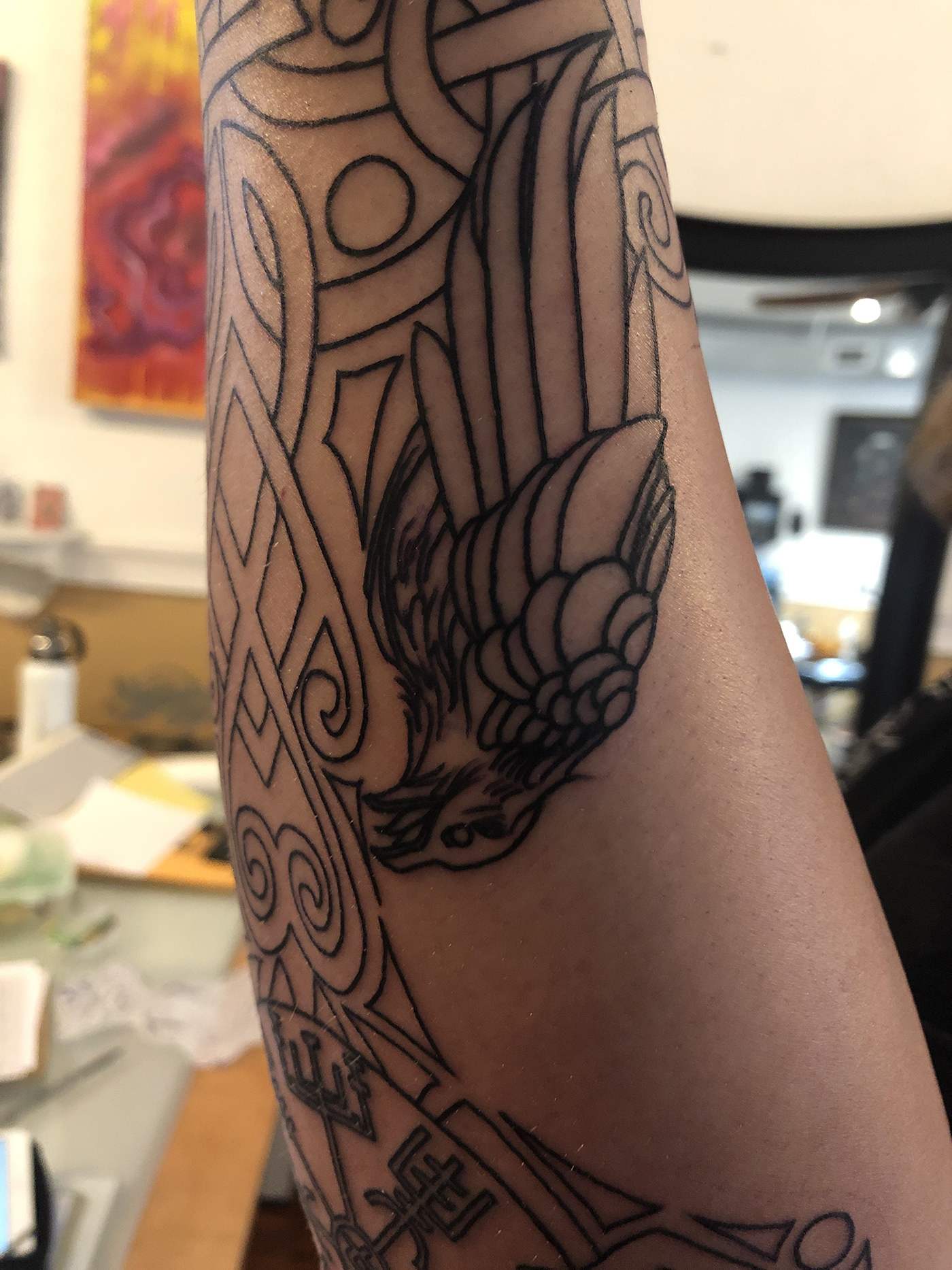 Norse runes lines wip tattoo tattoos tattooing
