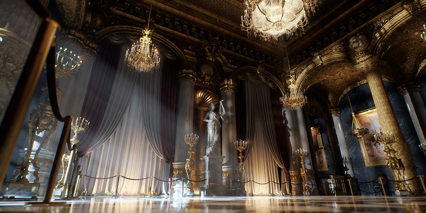 3D CGI environment game Game Art Interior Level Design realtime UE5 Unreal Engine