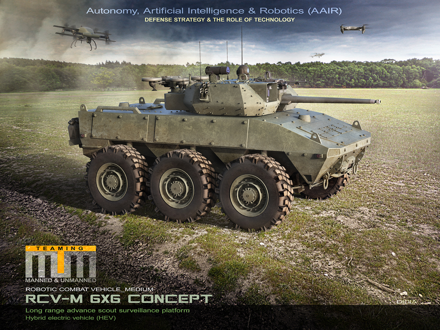 combat vehicle concept art convergence defense keyshot Military vehicle ngcv OMFV US ARMY