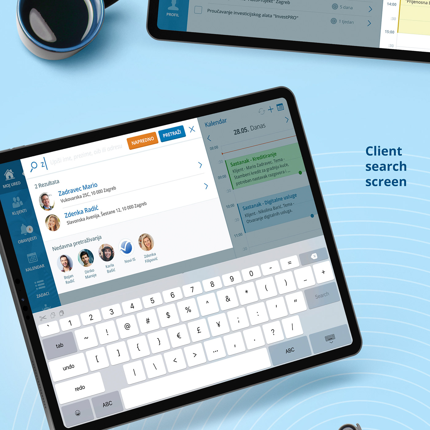 Advisor banking dashboard Erste finance app Tablet app design ui design UI/UX user experience Website