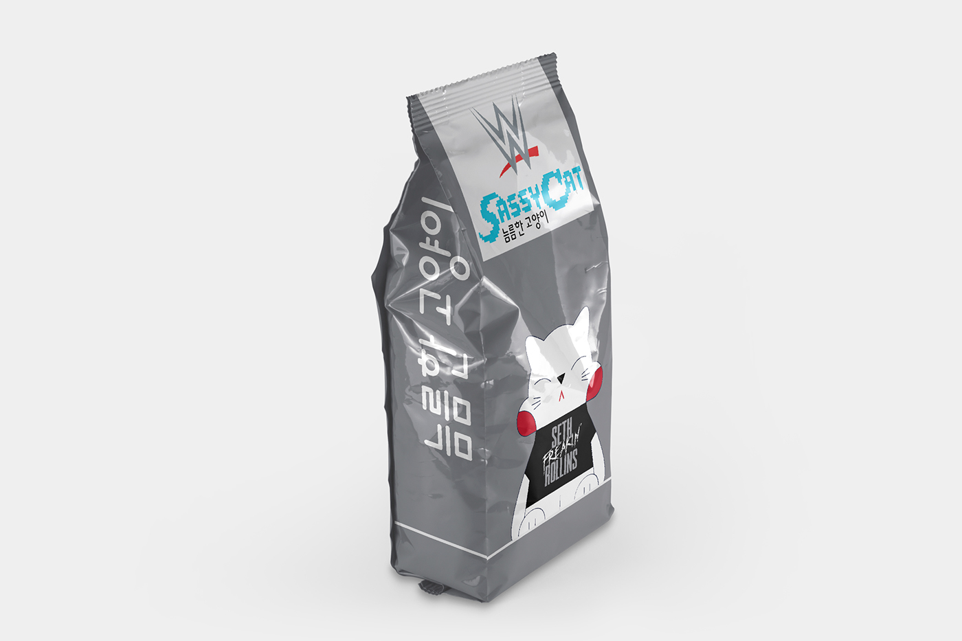 sassy cat Cat toy art design Packaging WWE drive biker mice 3D