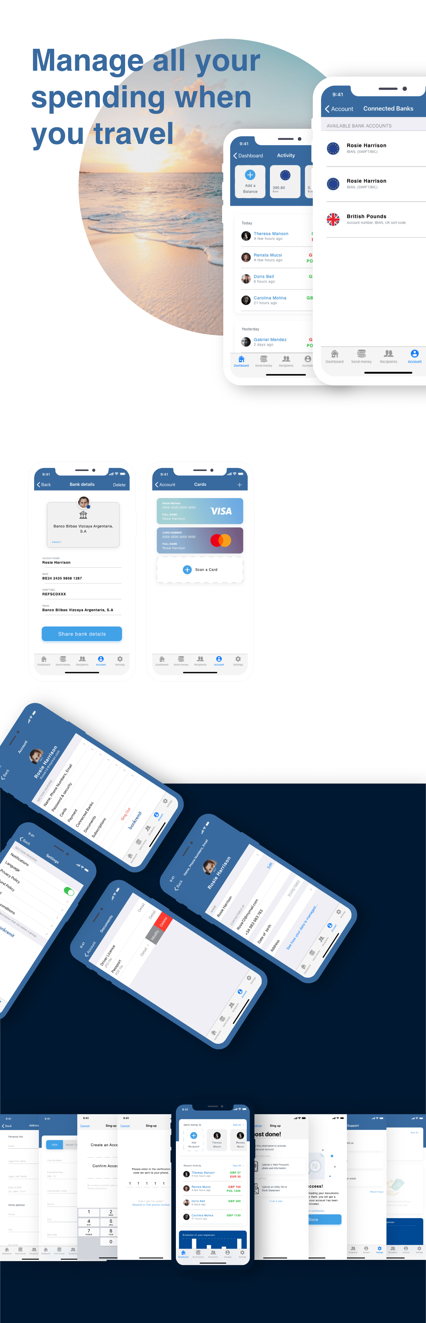 ai Bank design interactive ios iphone mobile UI user experience wireframe