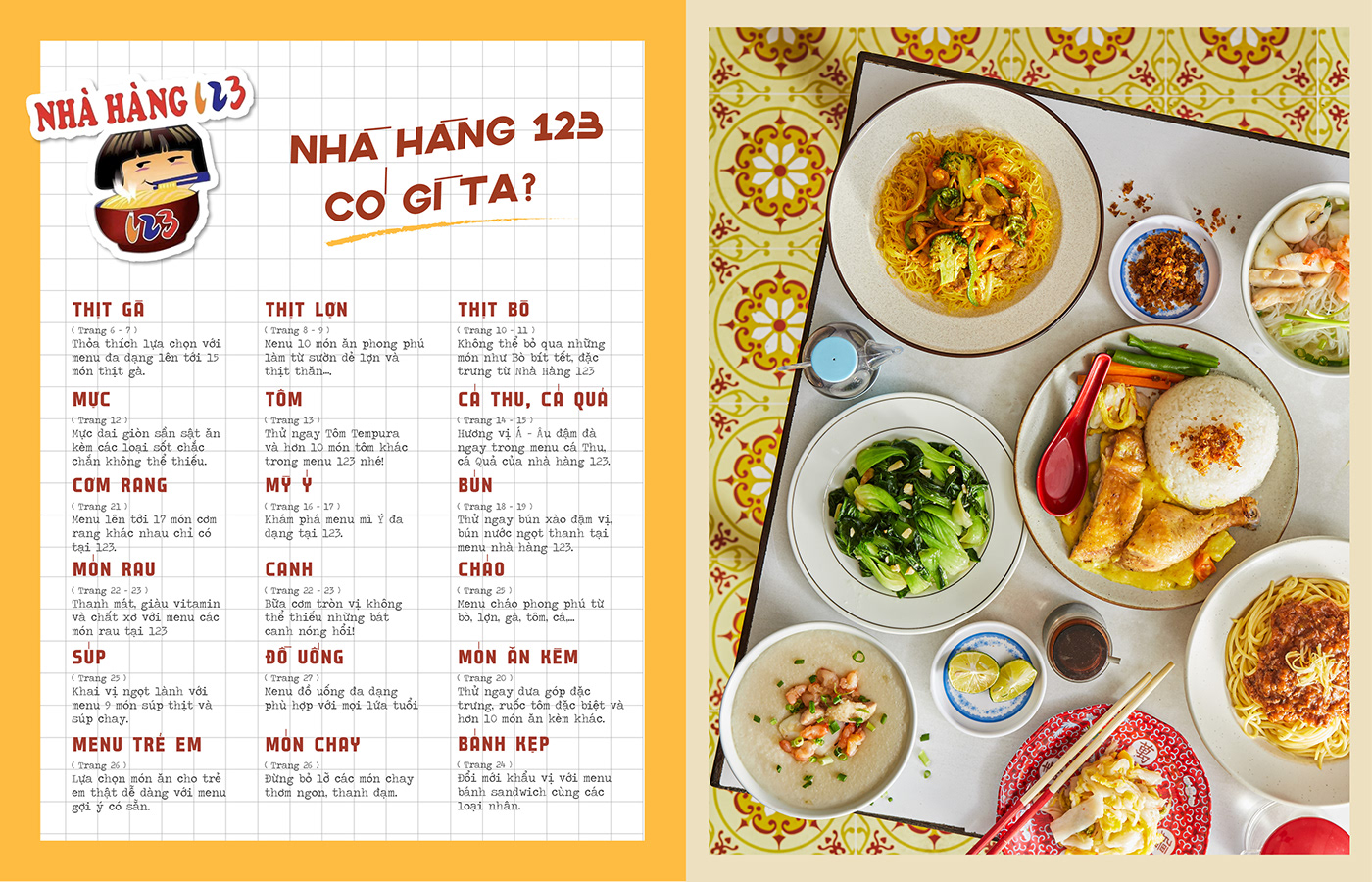 Brand Design branding  foodphotography menu menu design vietnam vietnamese food vietnamese