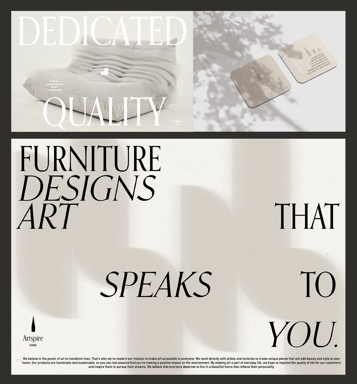 graphic design  furniture store brand identity Logo Design visual identity