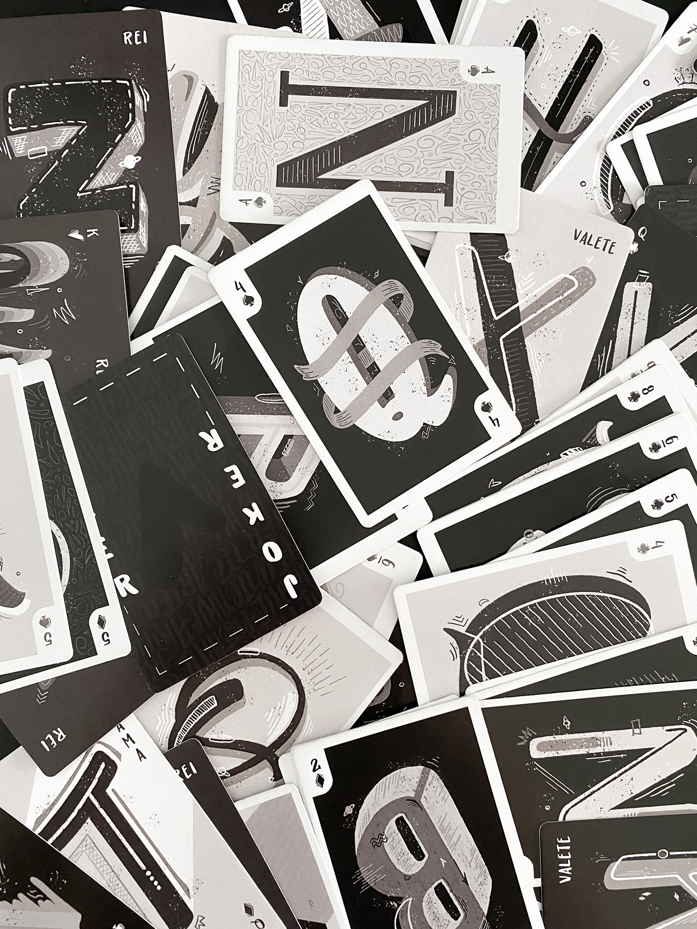 lettering Playing Cards