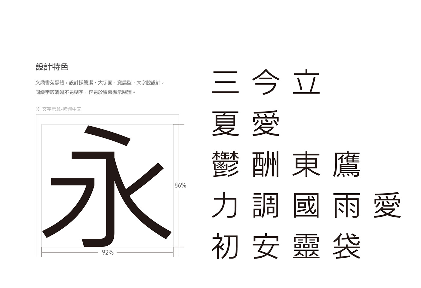 黑體 sans serif font 中文 字型 typography   繁體 简中