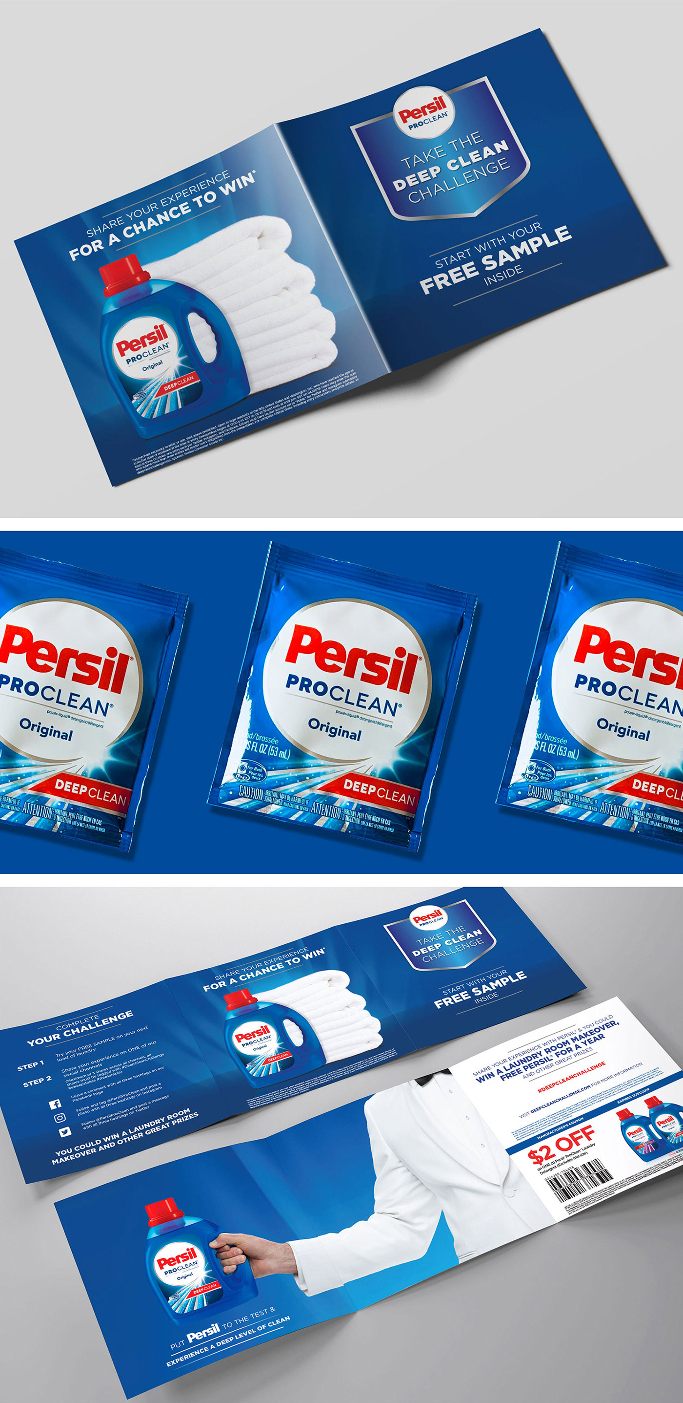 clean detergent disc Display laundry Persil POD premium trifold wash