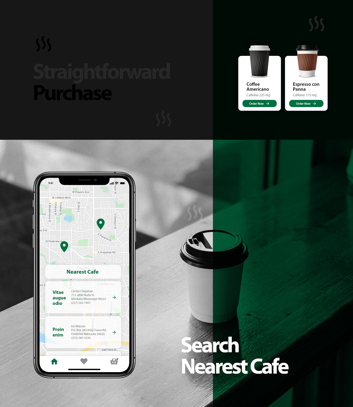 app app design application Coffee coffee app UI ui design ux UX design uxd