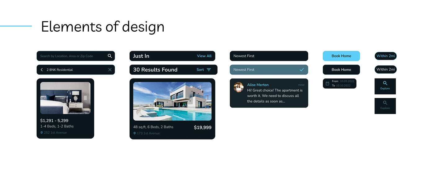 app design appartment buying a home design Figma ios Mobile app Rent UI Web Design 