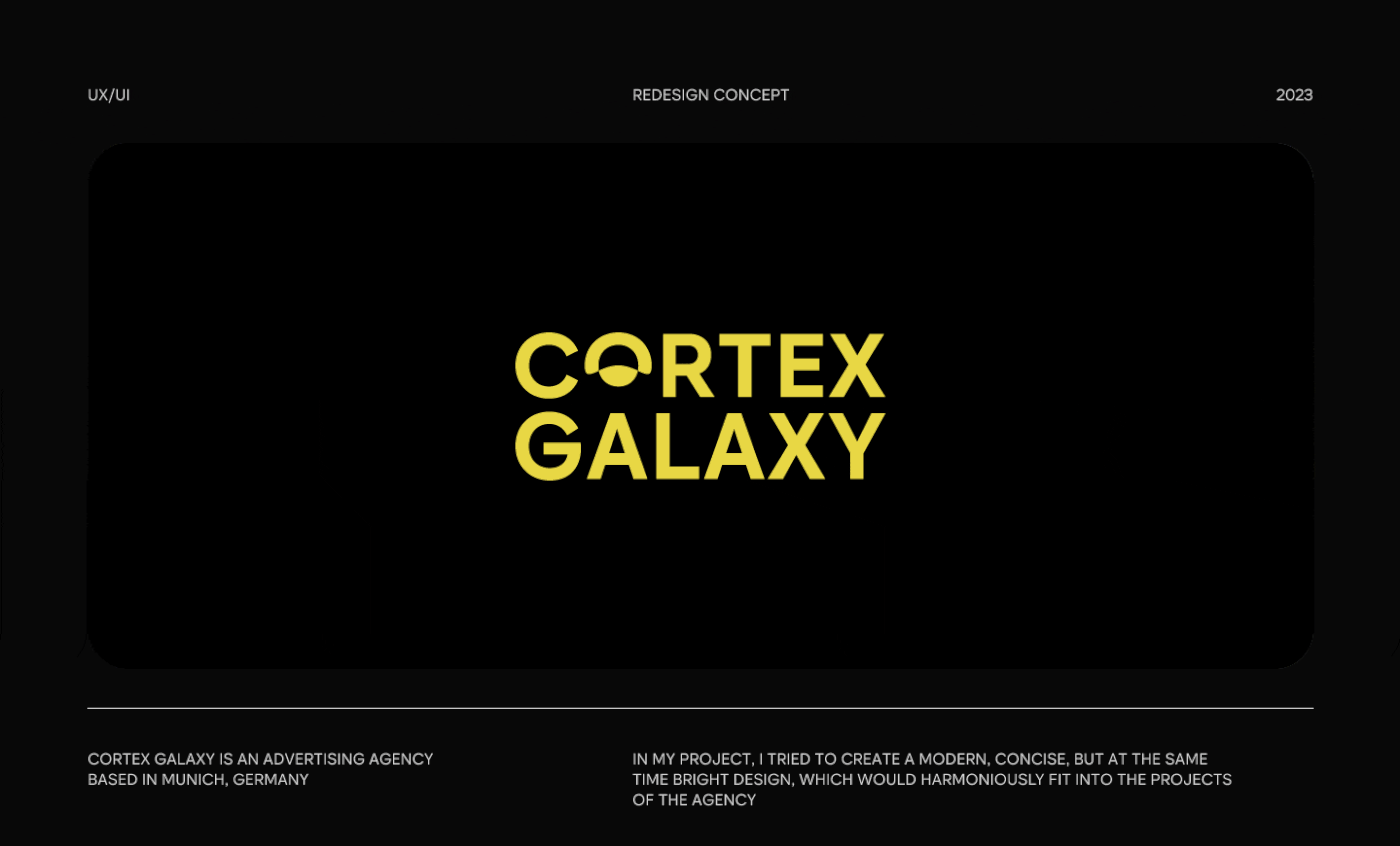 concept cortex cortex galaxy CortexGalaxy mobile visual Web Web Design 