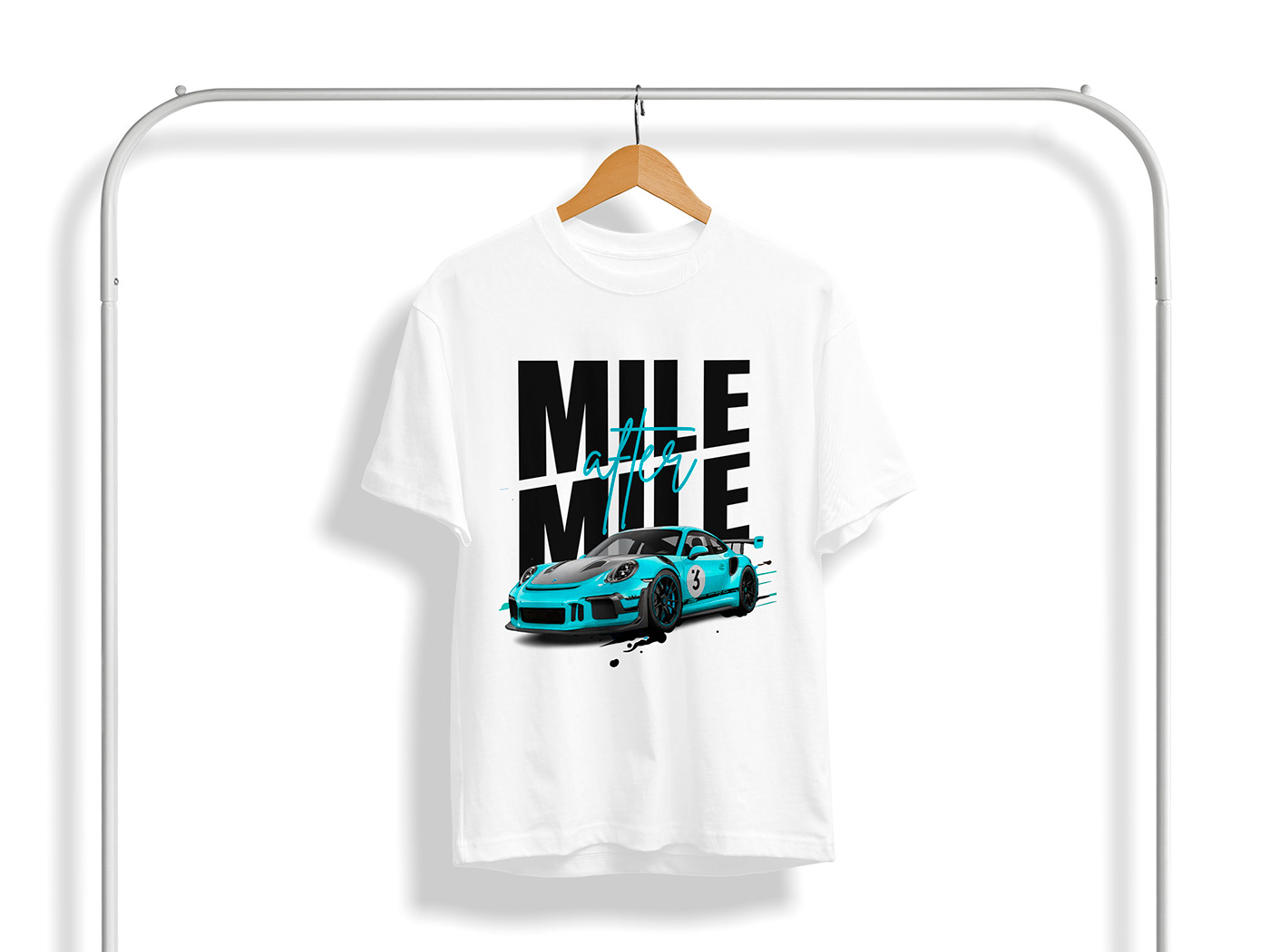 Car T-shirt Design; Porsche Car T-shirt; T-shirt Design; T-shirt;