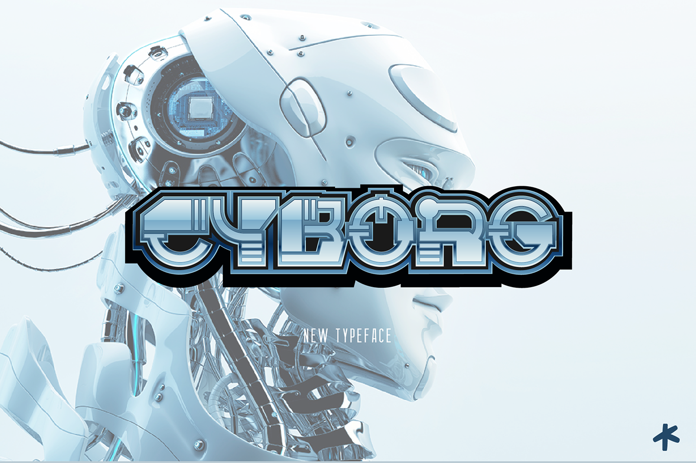 cyborg typeface Cyborg type design font design typography   modern font lettering Calligraphy  