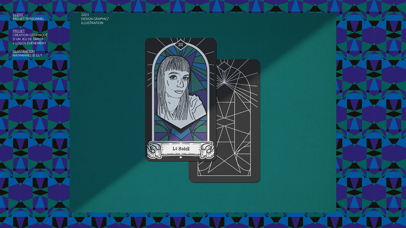 Tarot Cards mariage wedding EVJF sororité Witches vitrail divinatoire