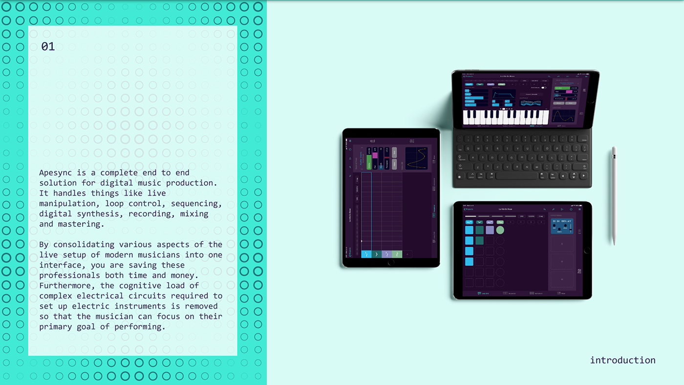 music Interface dj SYNTH iPad ux user experience UI DAW adobeawards