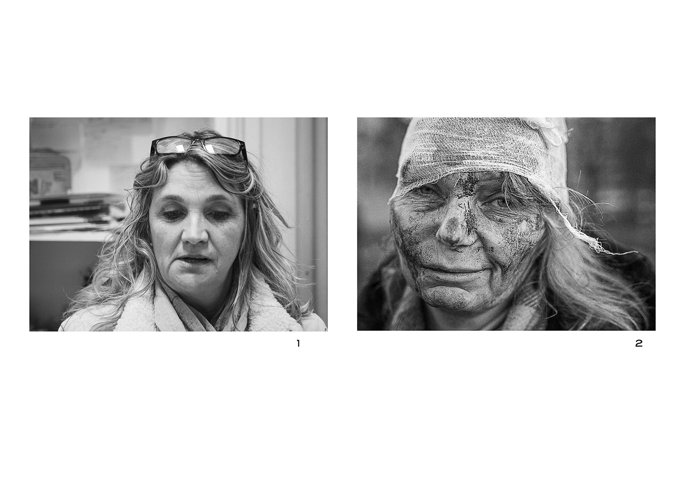 appendix black and white editorial InDesign Photography  ukraine War Zine 