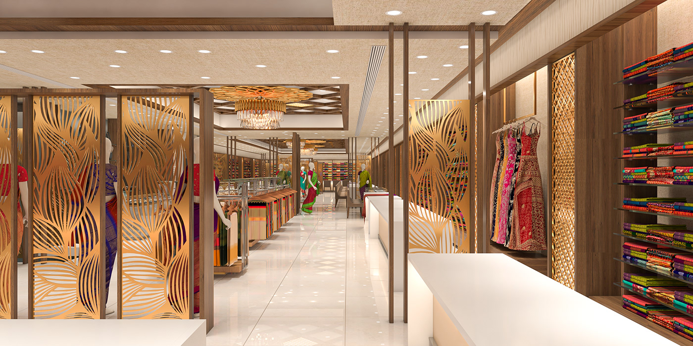 3dsmax Interior interior design  luxury modern Retail design retail store Showroom design vray