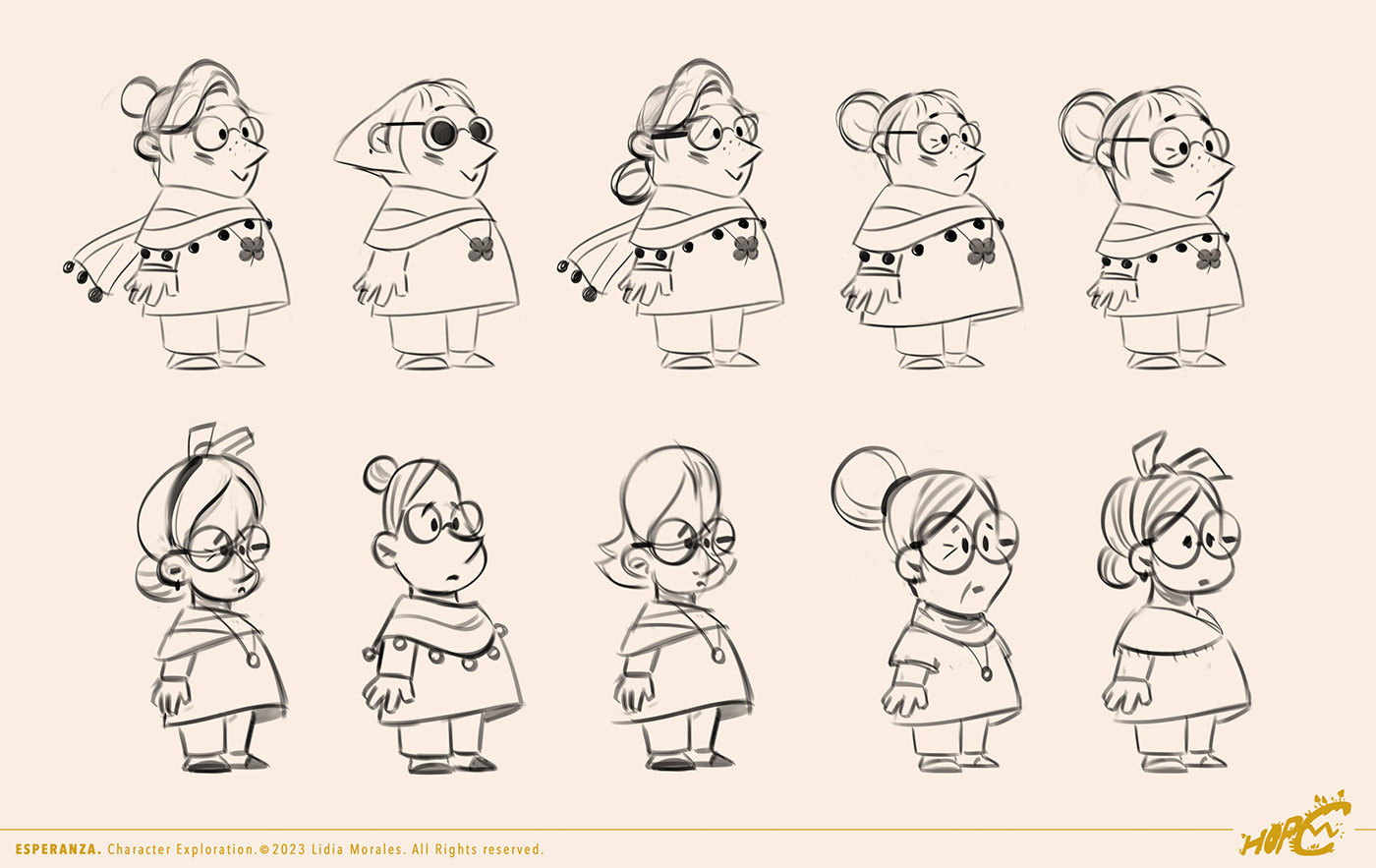 hope Character design  animation  short film art direction  fungus Esperanza Visual Development cartoon storytelling  