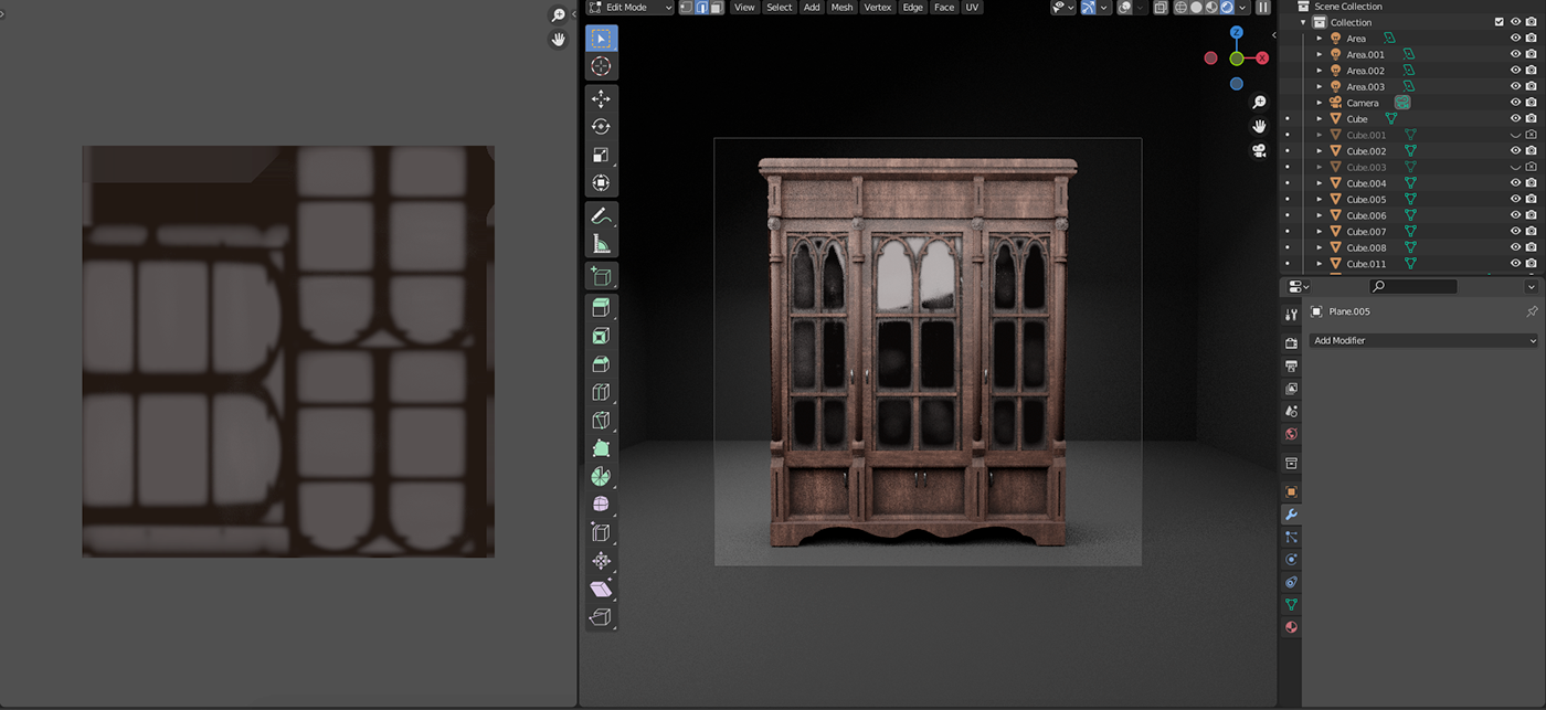 3 door wardrobe 3D model cupboard design furniture wardrobe wooden cupboard