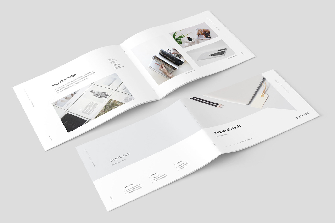 Portfolio Design brochure design portfolio brochure minimal layout photography portfolio minimal design Brochure Template Portfolio template