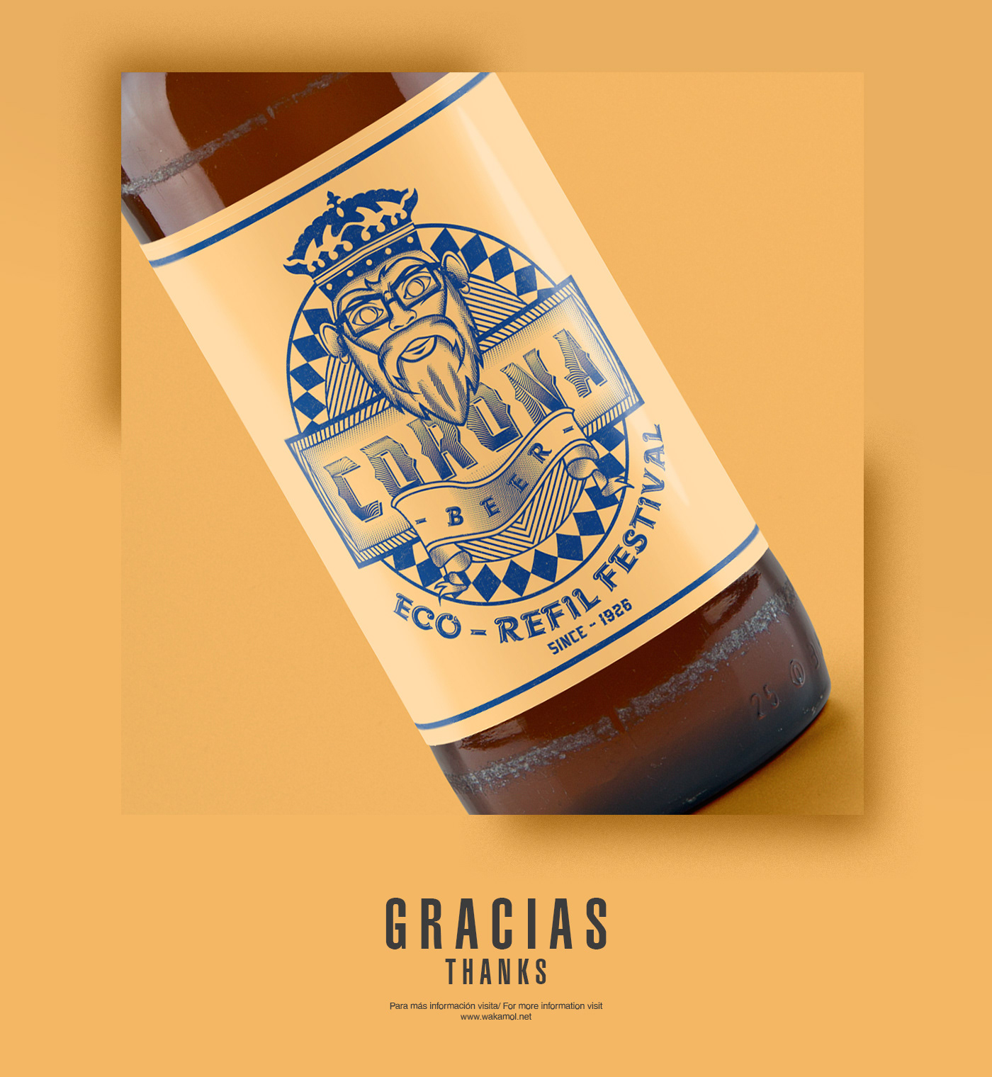 beer corona Packaging Illustrator Minimalism bottle Label