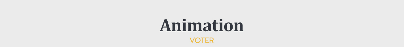 vote ux UI Quebec ILLUSTRATION  vector animation  Web svg motion
