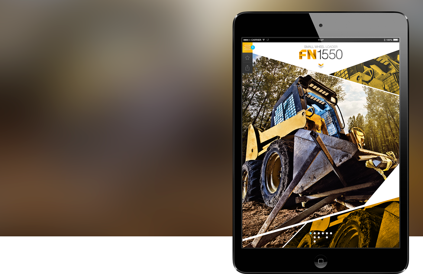 heavy machinery design app Dealer Kit catalog Digger Excavator bulldozer