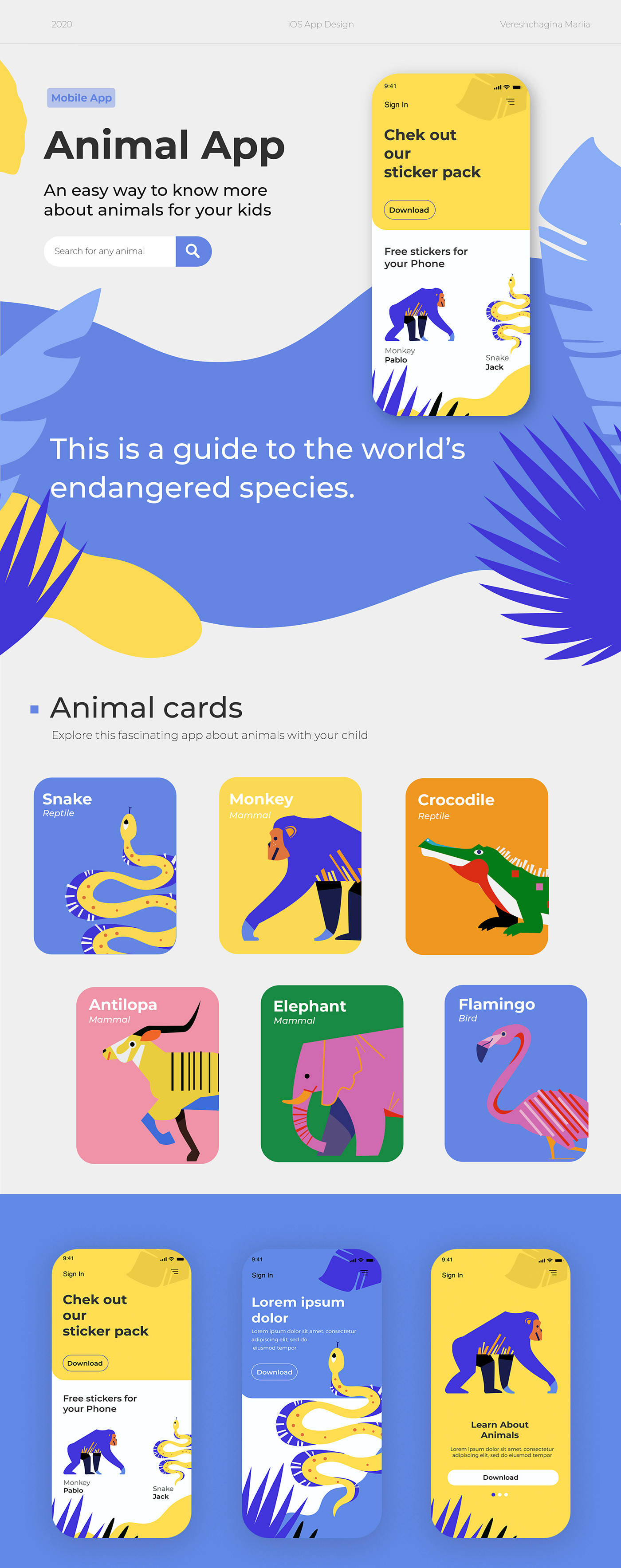 animals animals illustration app application children ILLUSTRATION  illustration app kids kids app