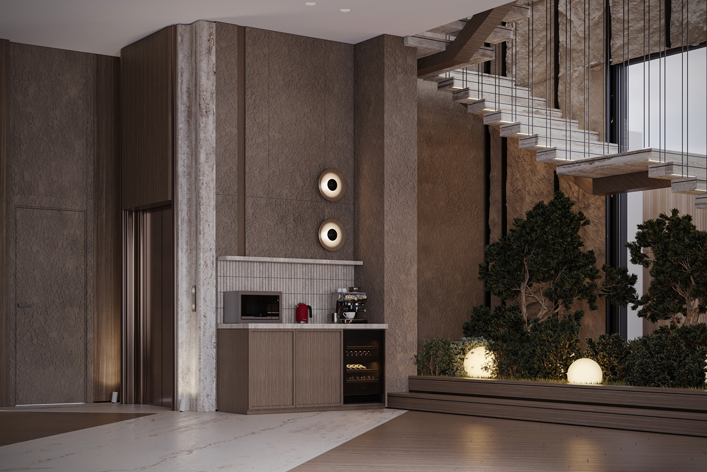interior design  Render 3ds max modern corona architecture visualization 3D
