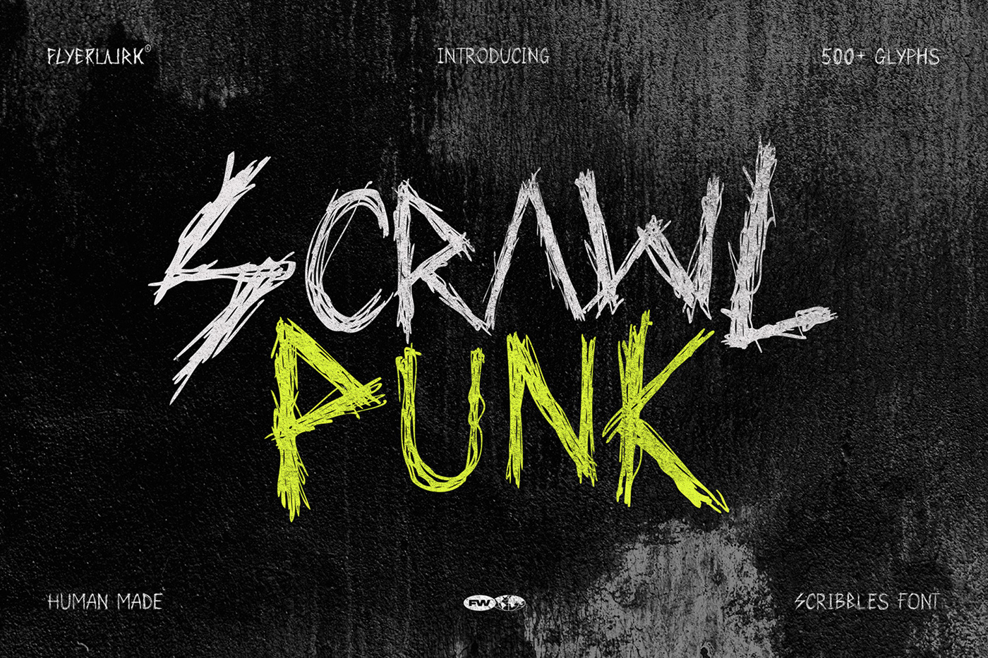 abstract Antidesign font Marker messy punk rough scrawl scribble typography  