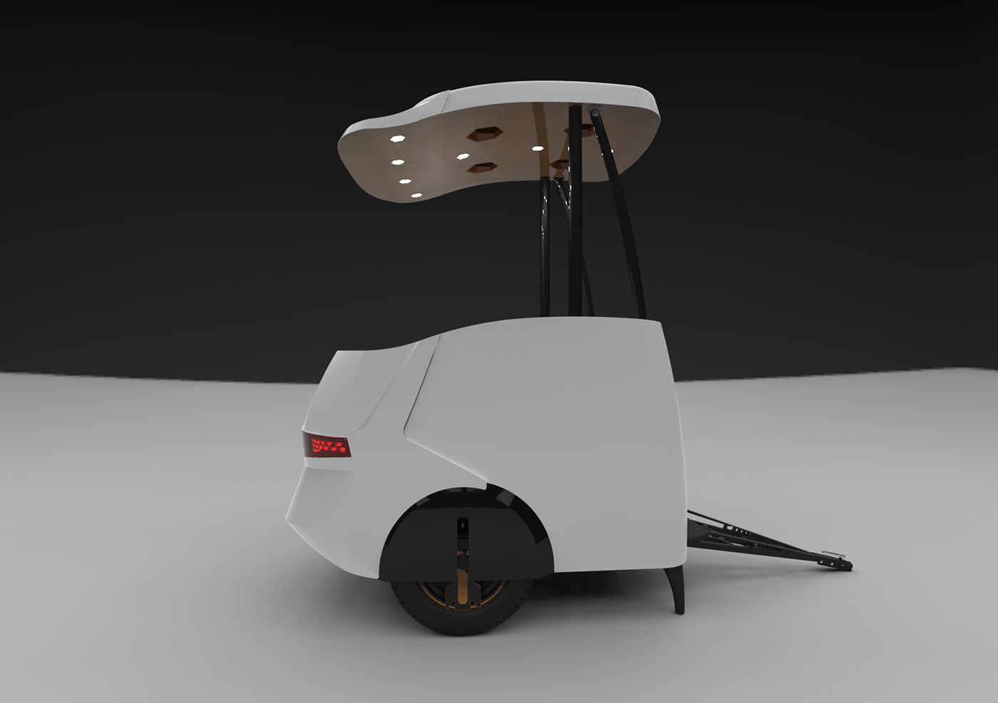 3d modeling branding  car concept delivery detail industrial design  innovation Render trailer