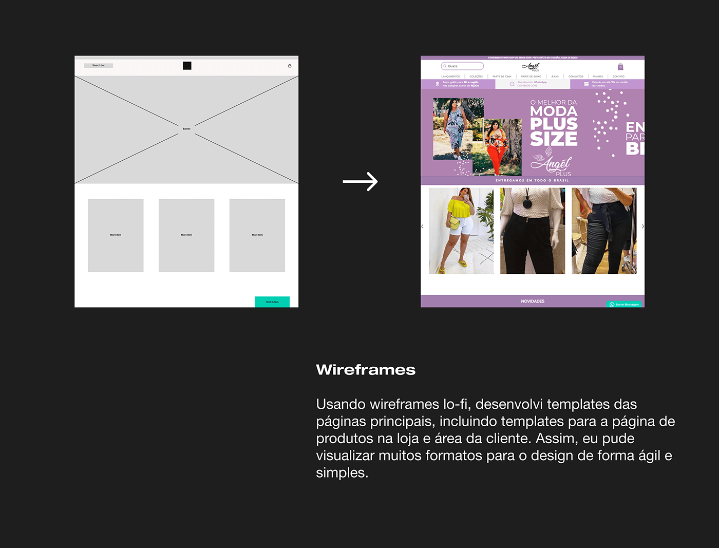 design loja online UI ux Web Design 
