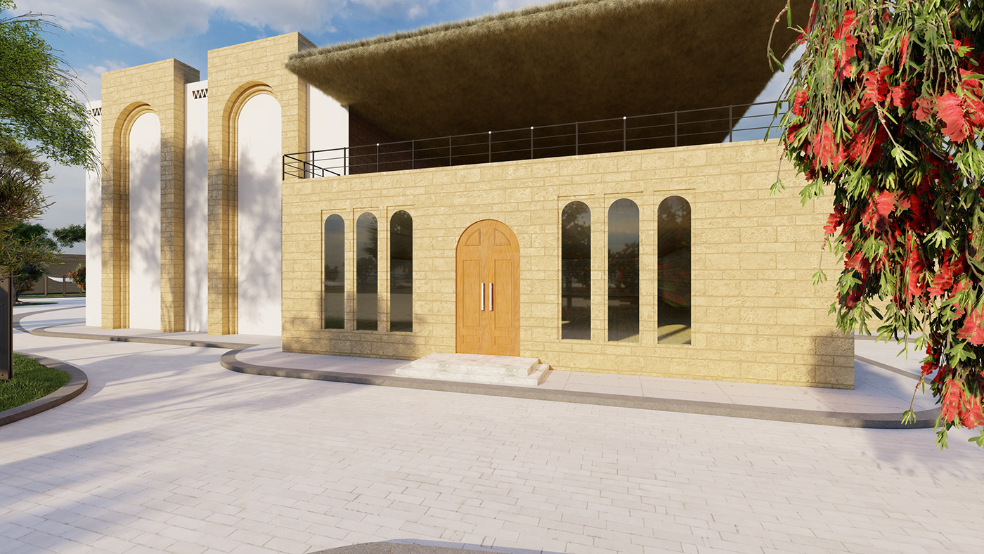 architecture 3d modeling culture arts Sustainability Render 3D islamic visualization exterior