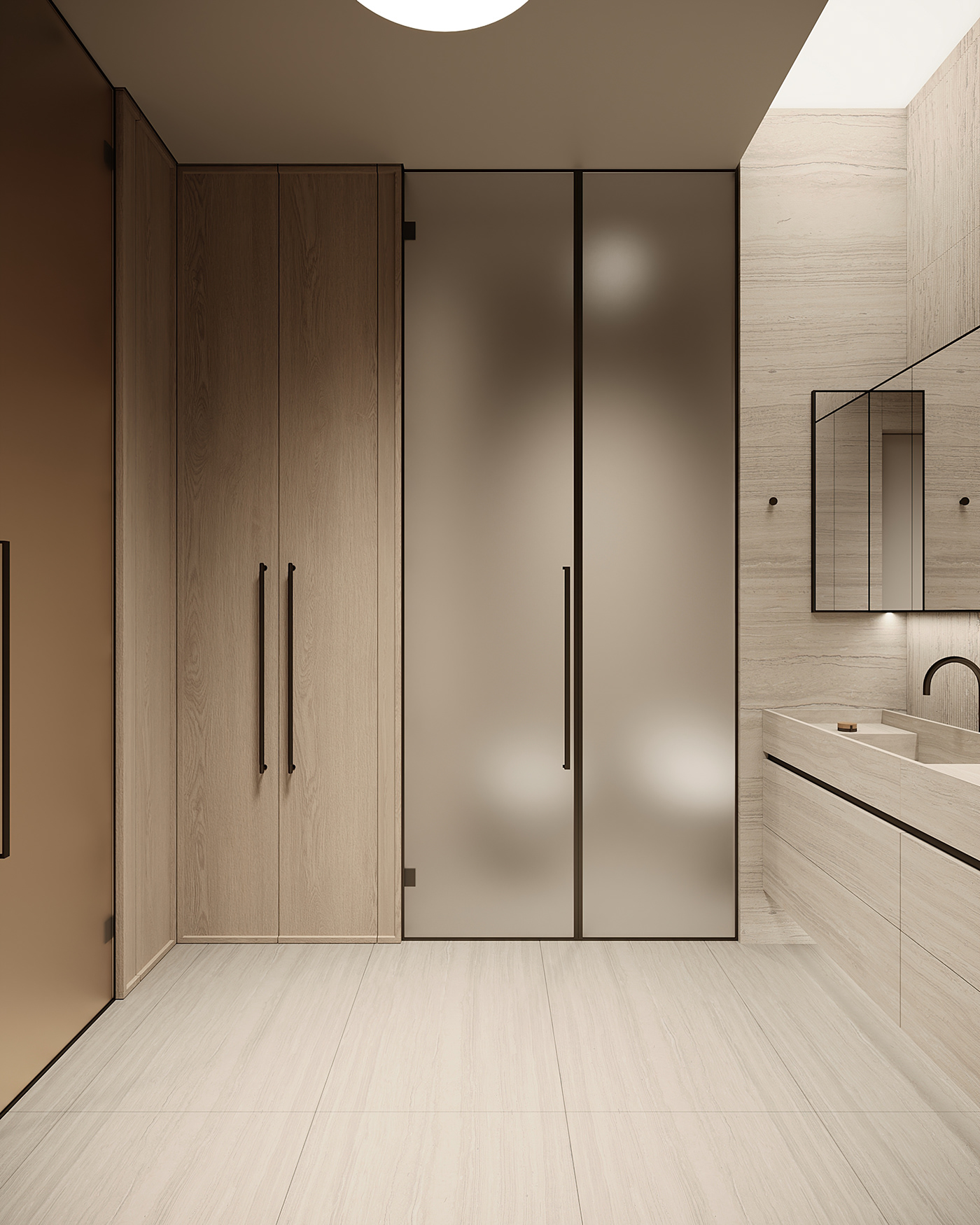 3dmax archviz corona design interior design  minimal modern Render visualization wood