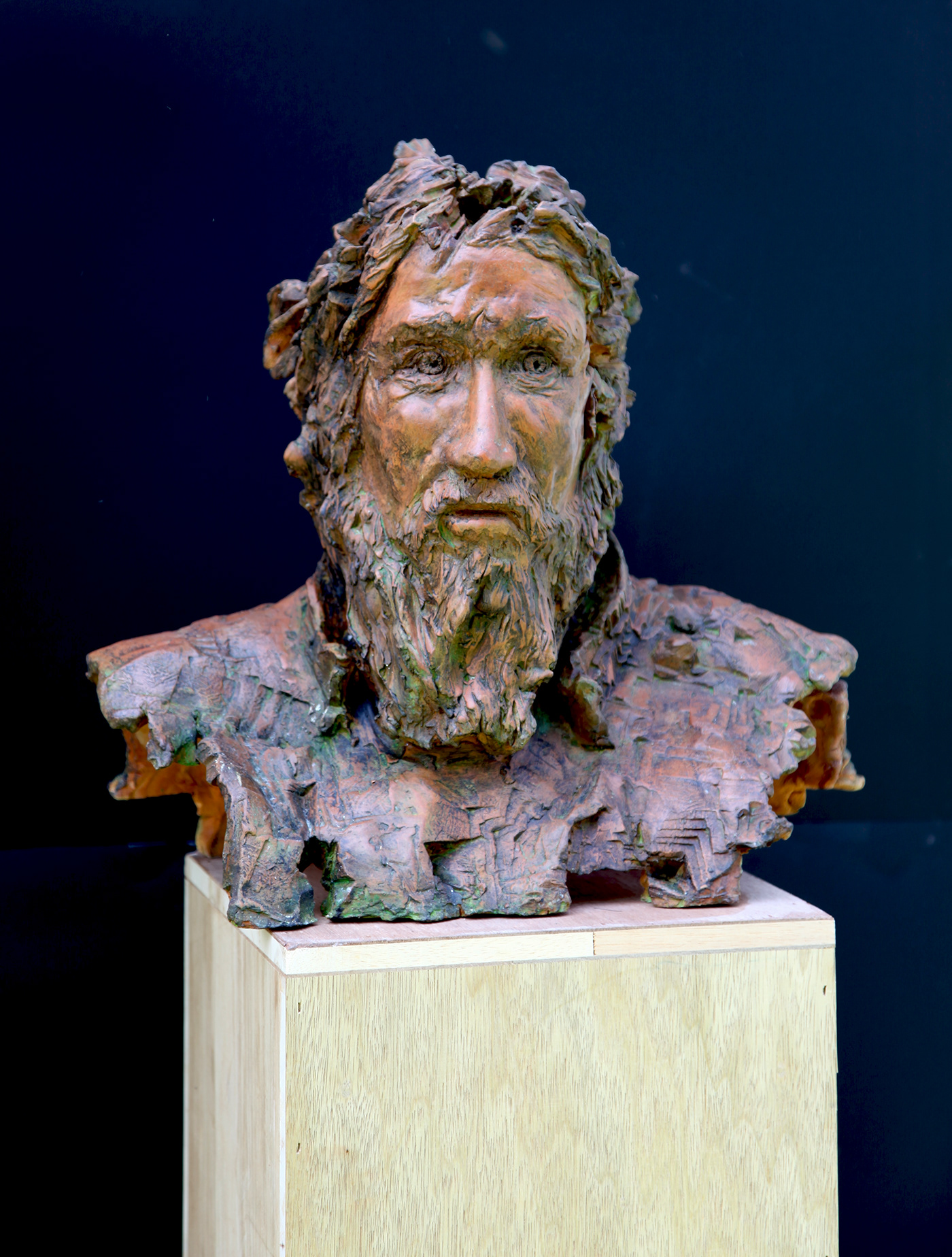 sculpture Clay Modeling portrait Historical Figure healer Rasputin shaman