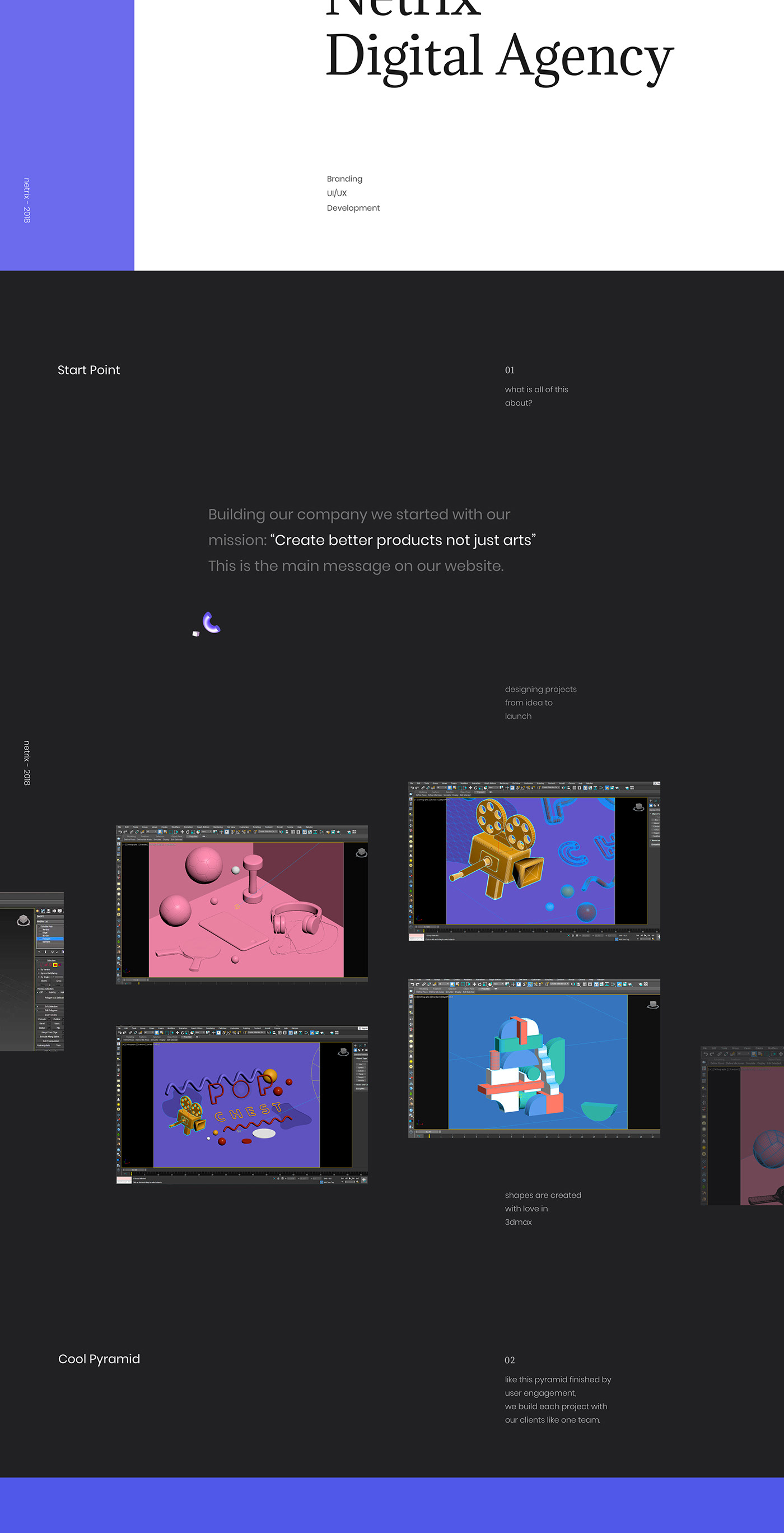 agency design landing Website 3D animation  corporate banner portfolio Progects