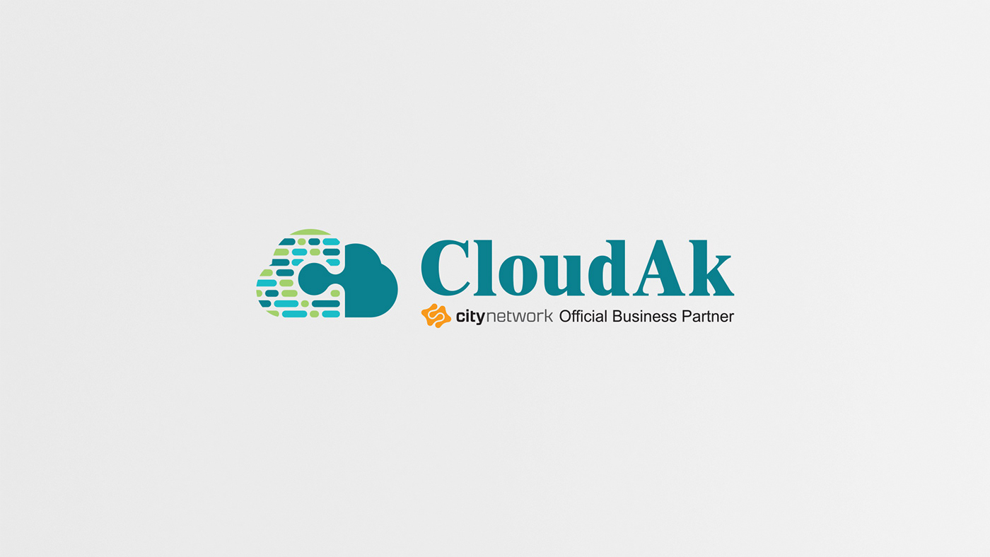 cloudak cloud IT branding  identity Corporate Identity visual identity logo Stationery inspiretbb