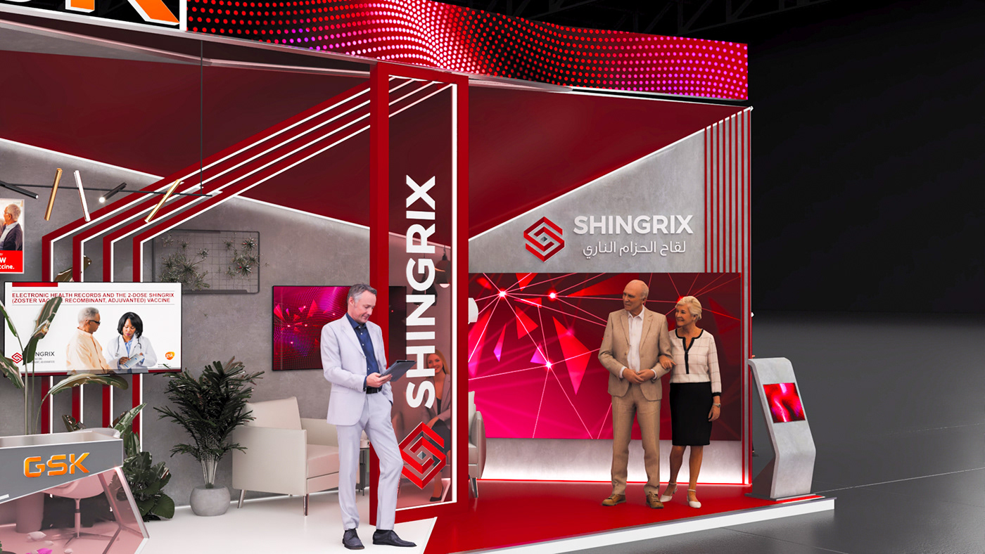 Stand stand design booth booth design exhibition stand expo Exhibition  design GSK Pharmaceutical