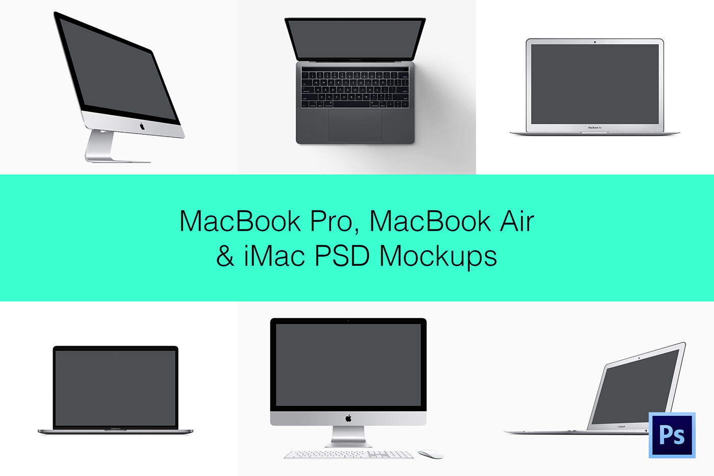 macbook pro air iMac apple template Mockup psd desktop screen