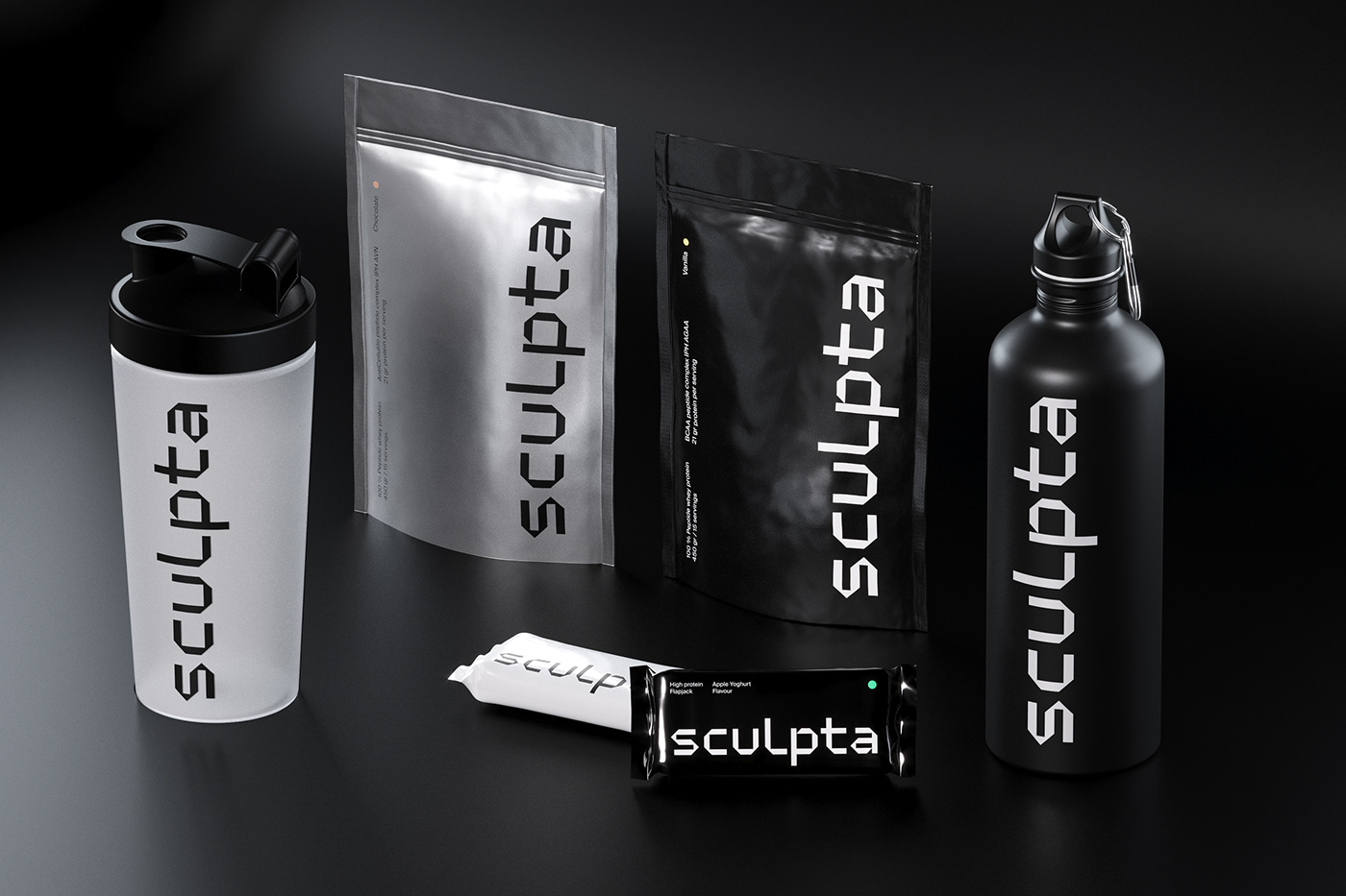 branding  identity lettering logo minimalistic nutrition Packaging sports typography  
