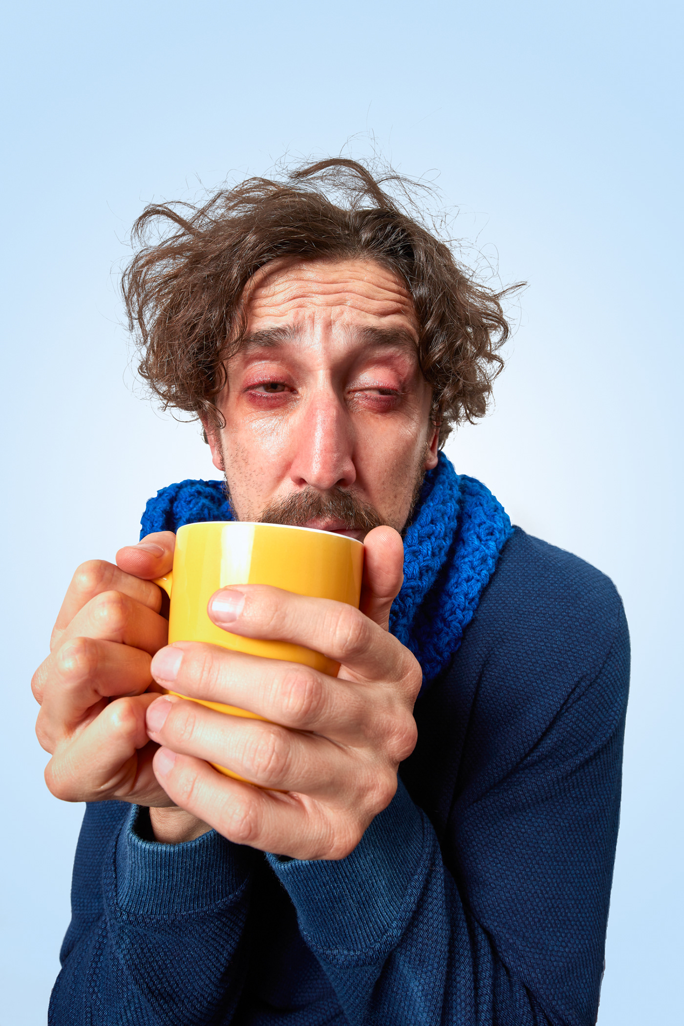 acting Advertising  cold flu funny model Performance Photography  portrait photography publicidad