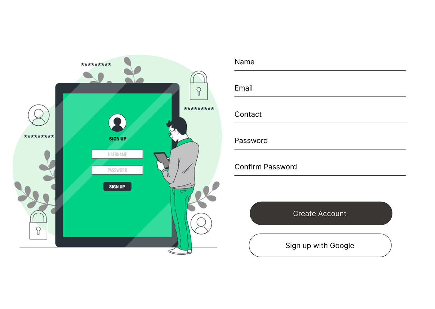 sign up signup sign up page design Figma ui design UI/UX CREATE ACCOUNT SCREEN create account ui